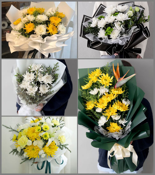 江苏泰州泰兴市根思乡兴许村白事花束代送